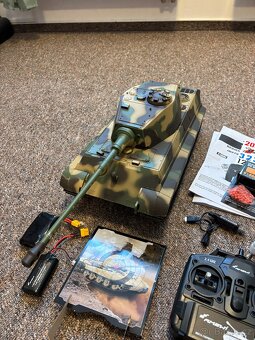 RC tank 1:16 Königstiger věž Henschel (IR/BB, kov. převodovk - 2