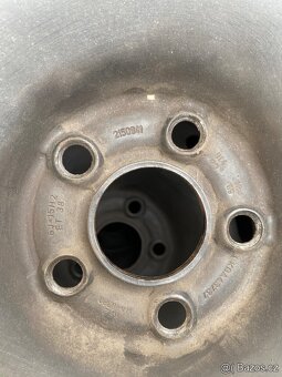 Plechové disky 15” 5x100 a letní pneu 195/65/R15 - 2