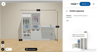 Dětské skříně a přebalovací pult Ikea Smastad růžová - 2
