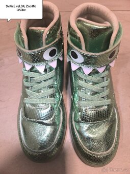 Svítící boty s dinosaurem - 2