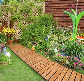 Dřevěná cesta, chodník na zahradu 245x43 - 2