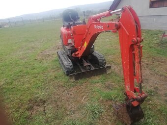 Minibagr Kubota U10-3, r.v. 2011, 2300 Mth,dvě rychlosti poj - 2