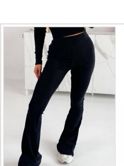 vyteplené leginy do zvonu - 2