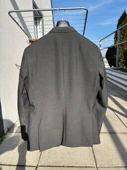 Pánský oblek černo/šedý vel. 54 - 2