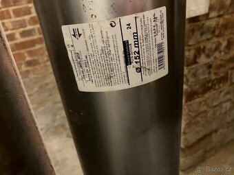 Komínová kouřová roura, koleno průměr 150mm, 4x metrová a ko - 2