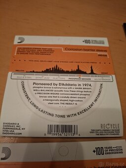 Struny na akustickou kytaru zn d`Addario - 2
