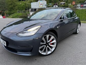 Tesla Model 3 LR Performance, záruka, keramika, DPH: 558/461 - 2