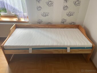 Postel masiv jednolůžko 200x90 - 2