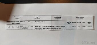 Prodám nový nepoužitý stříbrný prsten s modrým zirkonem - 2