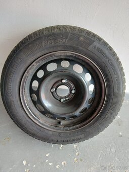 Disky 6x15 (4x108), continental 195x65 R15 + poklice Peugeot - 2