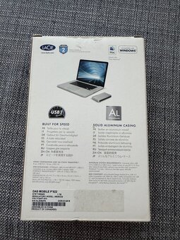 Lacie Porsche Design 1TB USB 3.0 šedý protáhlé - 2