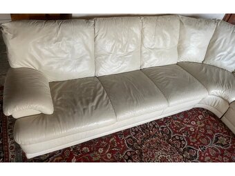 Moderní rohová kožená sedací souprava,2663 - 2