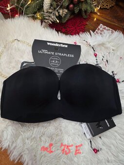 Podprsenky Wonderbra bez ramínek 75 E, 80 D - 2