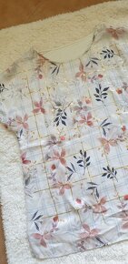 Tričko vel.42 a halenka M. - 2