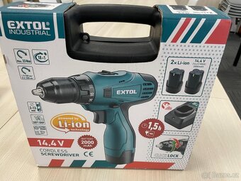 Aku vrtací šroubovák Extol, 16,6V - 2