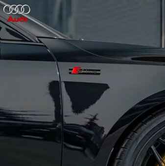 3D SAMOLEPKY AUDI S-LINE - HLINÍK (2 KUSY) - 2