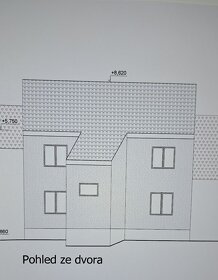 Pozemek s projektovou dokumentací pro stavbu domu se 3 byty - 2