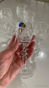 Křišťalové sklenice na vodku, koňak 60ml - 2