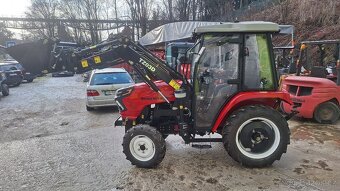Predám Malotraktor 40hp 4x4 kabina + čelny nakladač - 2