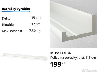 4x police IKEA Mosslanda 115 cm - 2