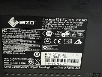 Monitor EIZO Flexscan S2433W pro fotografa - 2