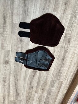 Kožené drezurní chrániče Kentaur s beránkem - 2