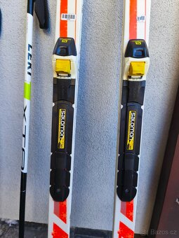 Dětský set na běžky: Sporten 140 cm SNS, hůlky Leki 100 cm - 2