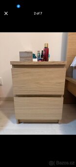 Krásná hnědá dřevěná postel s úložným prostorem – včetně mat - 2