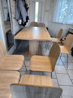 Velký zánovní Stůl + židle - 2