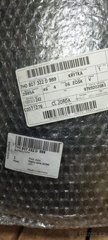 P krytka sloupku 5 dveří, černá ORIGINÁL 7H0807322D9B9 - 2