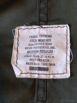 BUNDA PARKA M 65 FISHTAIL ŠOSÁK OLIVE v.č. vložky - 2