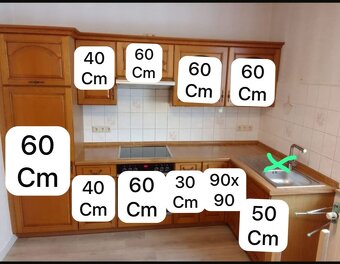 Kuchyňská linka – MASIVNÍ dvířka – SKLADEM - 2