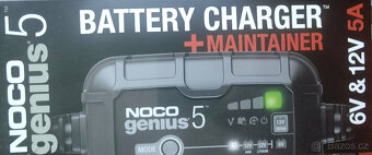 Autonabíječka NOCO GENIUS5 (6/12V 5A),i vybité AKU - 2