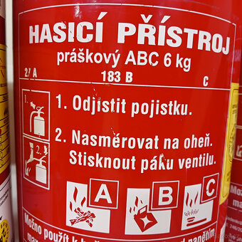 Hasící přístroj práškový ABC 6kg - 2
