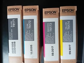 Inkoustové náplň Epson T6171, T6172, T6173, T6174 originál - 2