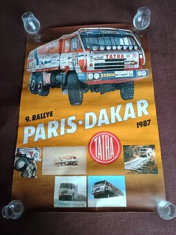 Plakáty TATRA Paříž - Dakar Retro - 2