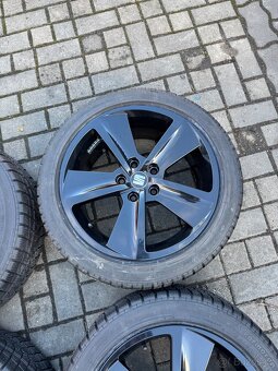 ORIGINÁL Alu SEAT R17, 5x112 - TOP STAV, vč. pneu - 2