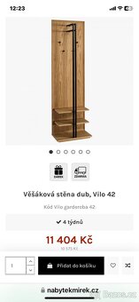 Věšáková stěna dub - 2