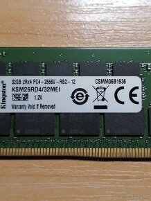Kingston 32GB, DDR4, 1.2v., MALO UŽÍVANA - 2