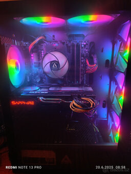 Herní PC - Ryzen 5 4500, 16GB RAM, 1TB NVME, 5700XT, WIN11 - 2