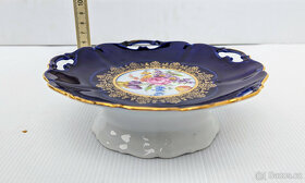 Talíř + mísa. Porcelán Loučky. Kobalt. - 2