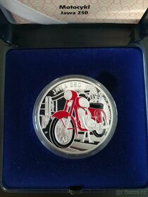 Stříbrná mince 500 Kč 2022 Motocykl Jawa 250 PROOF - 2