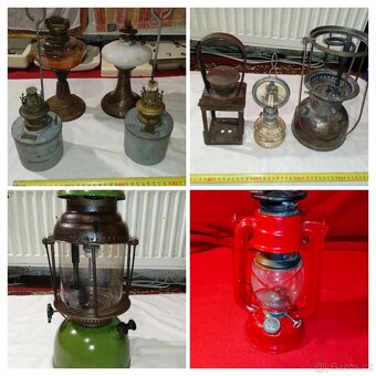Lampy na prodej - petrolejové, na elektriku atd celkem 16 ks - 2