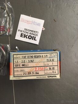 Prodám 12ks Pístních kroužků Fiat Ritmo/Regata/X1/9 - 2