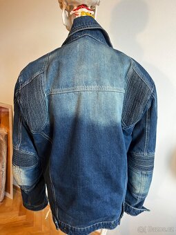 Džínová bunda caffé racer bobber vel. M - 2