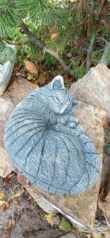 Zahradní dekorace- Spící kočka 5 - 2