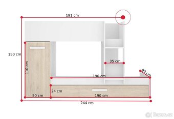 Dětská patrová postel - 2
