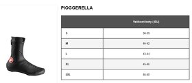 Nepromokavé návleky na tretry Castelli Pioggerella M (41-42) - 2