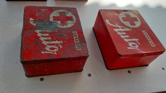 Retro autolékárničky,nádoby na mléko, košík - 2