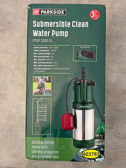 Čerpadlo Parkside PTDP 1000 A1 nové+použité - 2